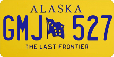 AK license plate GMJ527