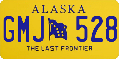 AK license plate GMJ528