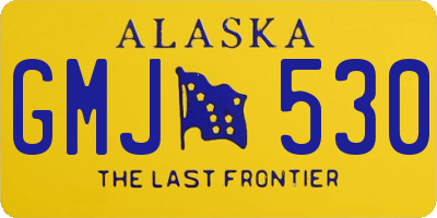 AK license plate GMJ530