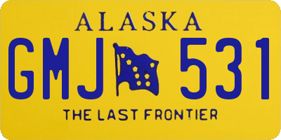 AK license plate GMJ531