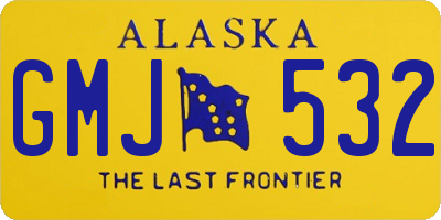 AK license plate GMJ532