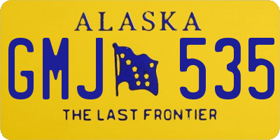 AK license plate GMJ535