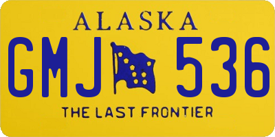 AK license plate GMJ536