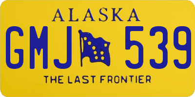 AK license plate GMJ539