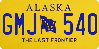 AK license plate GMJ540