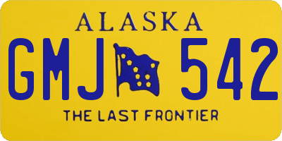 AK license plate GMJ542