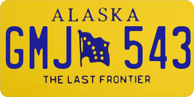 AK license plate GMJ543