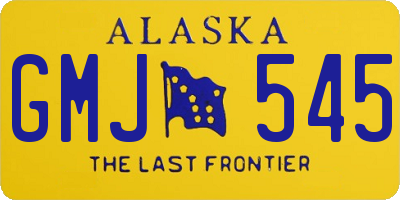 AK license plate GMJ545