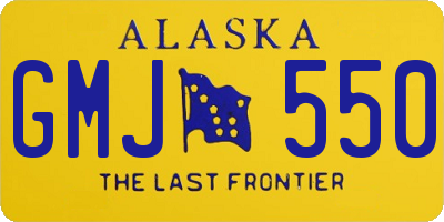 AK license plate GMJ550