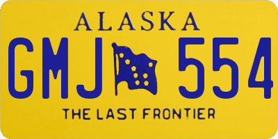 AK license plate GMJ554