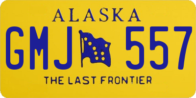 AK license plate GMJ557