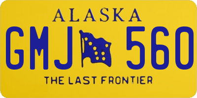 AK license plate GMJ560