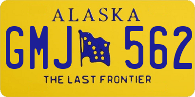 AK license plate GMJ562