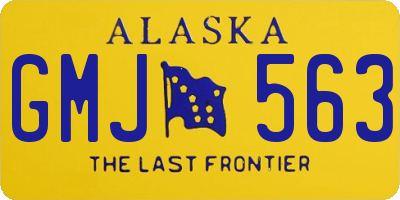 AK license plate GMJ563