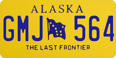 AK license plate GMJ564