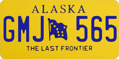 AK license plate GMJ565