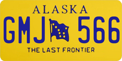 AK license plate GMJ566