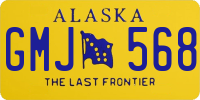 AK license plate GMJ568