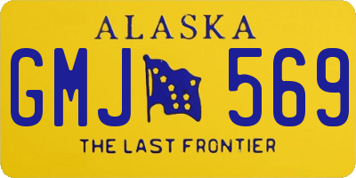 AK license plate GMJ569