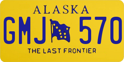 AK license plate GMJ570