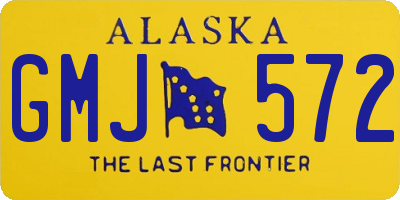 AK license plate GMJ572