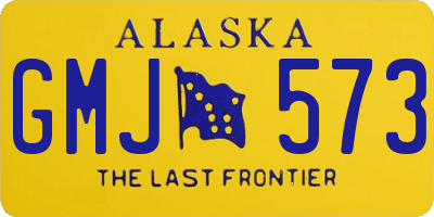 AK license plate GMJ573