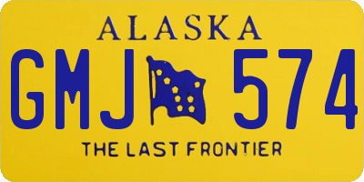 AK license plate GMJ574