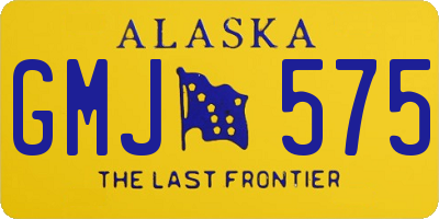 AK license plate GMJ575