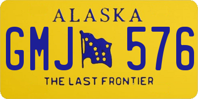 AK license plate GMJ576