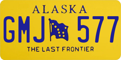 AK license plate GMJ577