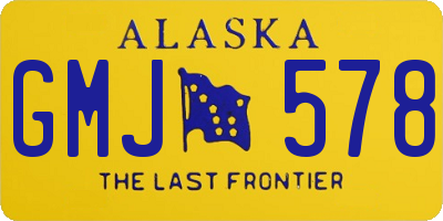 AK license plate GMJ578