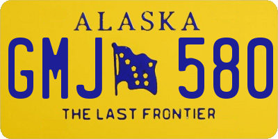 AK license plate GMJ580