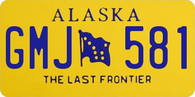 AK license plate GMJ581