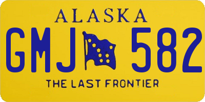 AK license plate GMJ582