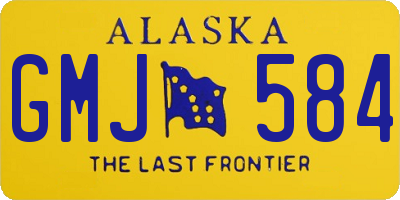 AK license plate GMJ584