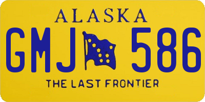 AK license plate GMJ586