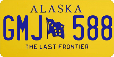 AK license plate GMJ588