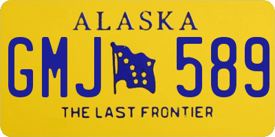 AK license plate GMJ589