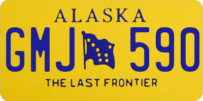 AK license plate GMJ590