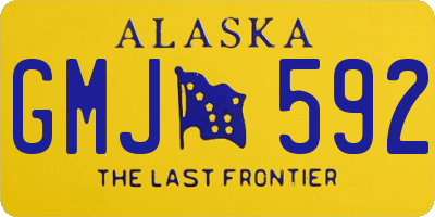 AK license plate GMJ592