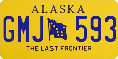 AK license plate GMJ593