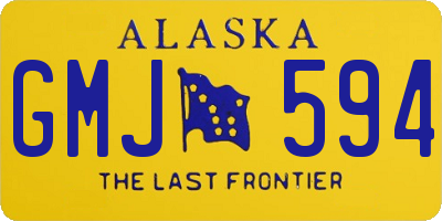 AK license plate GMJ594