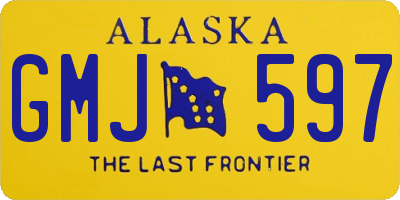 AK license plate GMJ597