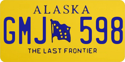 AK license plate GMJ598