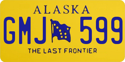 AK license plate GMJ599