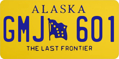 AK license plate GMJ601