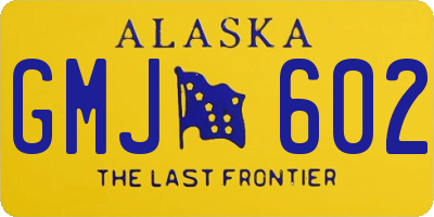 AK license plate GMJ602