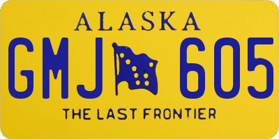 AK license plate GMJ605