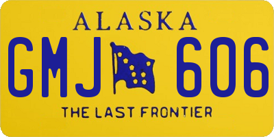 AK license plate GMJ606