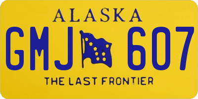 AK license plate GMJ607